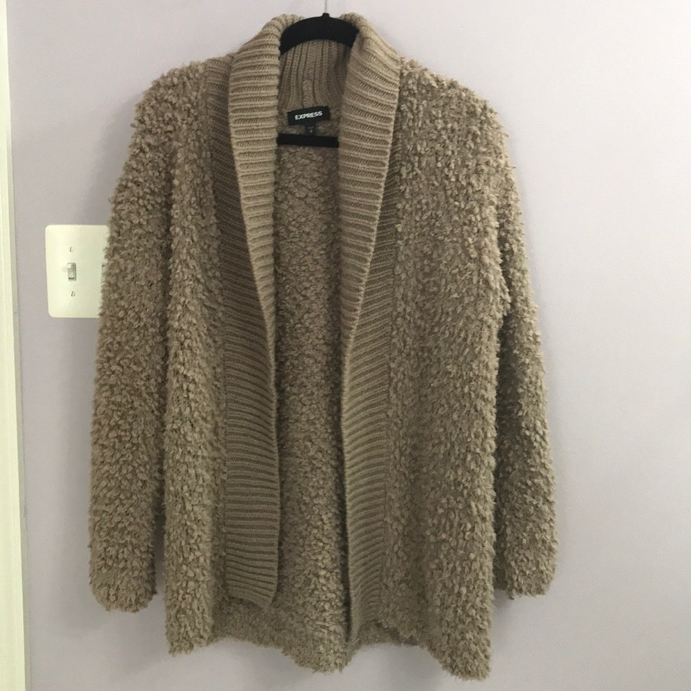 Express warm and fuzzy sweater